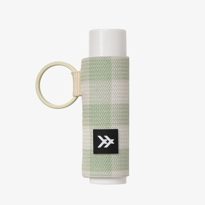 Thread - Green Gingham - Chapstick Holder Keychain