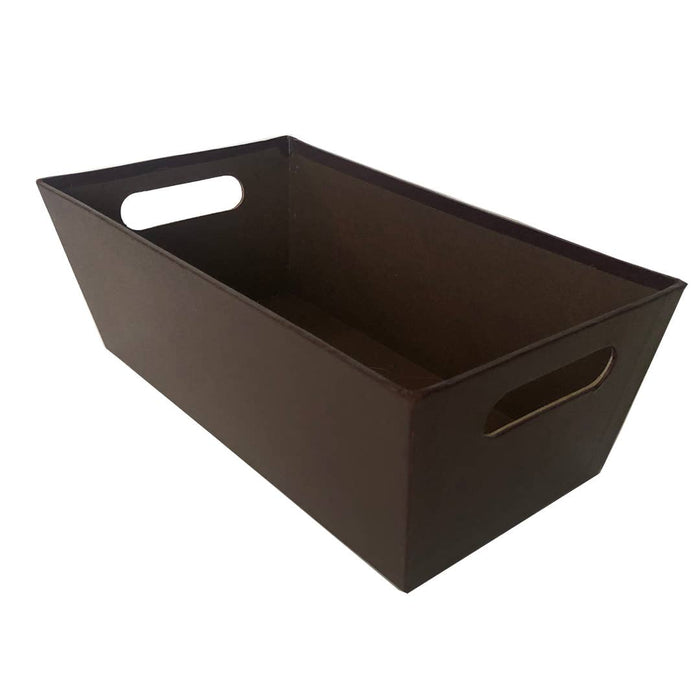 Bospak - 13" Brown Paperboard  Market Tray  embossed texture finish