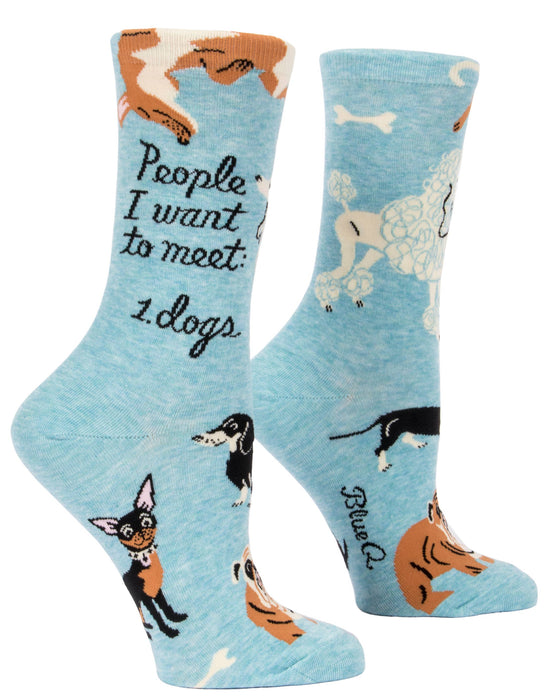 Blue Q - People To Meet: Dogs CrewSocks