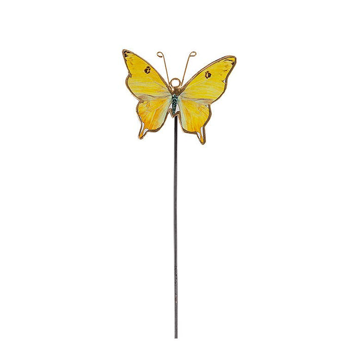 Abbott - Small Butterfly Plant Stake-4 Assorted-10" H