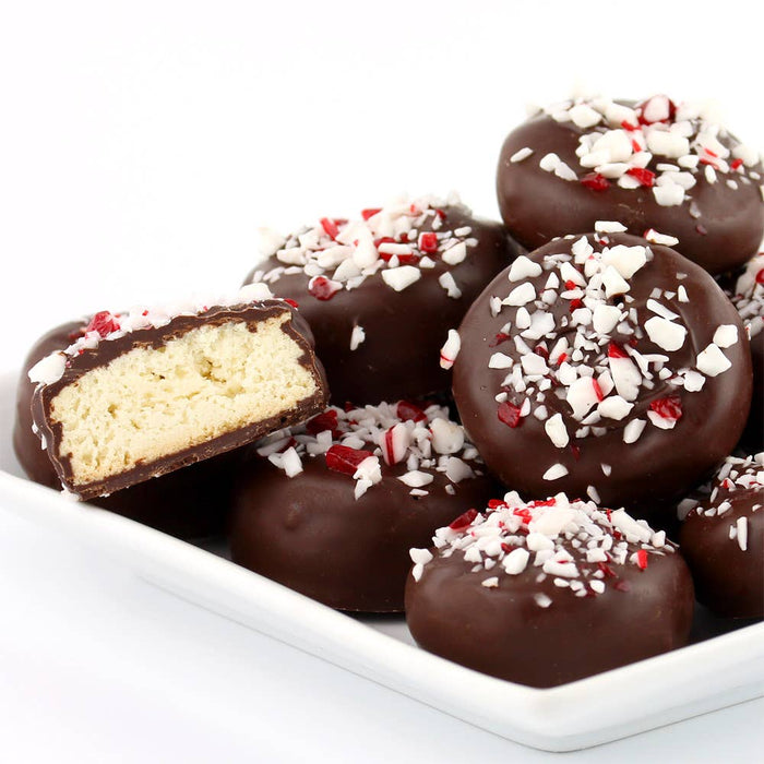 Cranberry Sweets & More - Peppermint Tea Cookies in Dark Chocolate