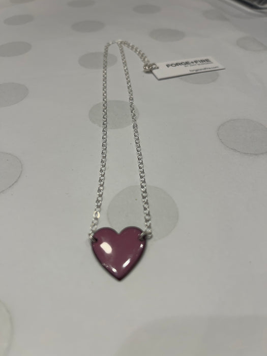 Forge + Fire Enamel Heart Necklace