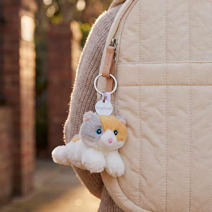 Warmies: America’s Favorite Microwave Plush Brand - Calico Cat Keyring sensory Squishy fun teen trendz