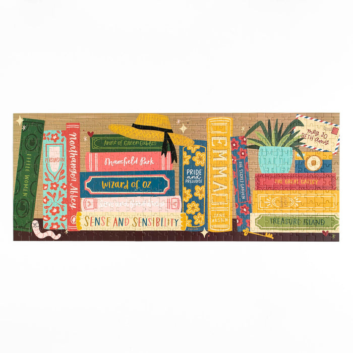 Pippi Post - Classics Bookshelf - 400 Piece Panoramic Jigsaw Puzzle
