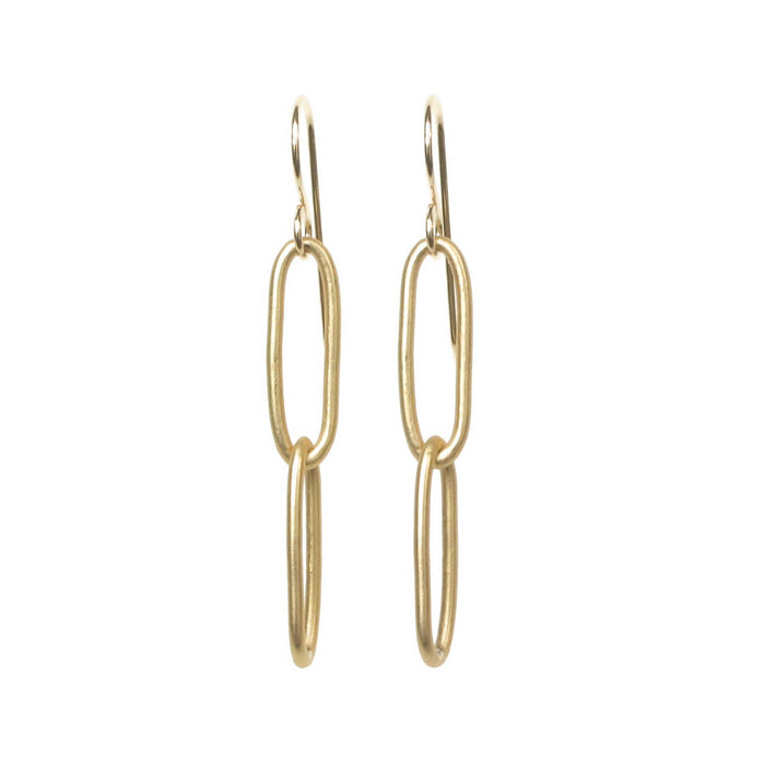 Stowaway Jewelry - Paperclip Chain Earrings