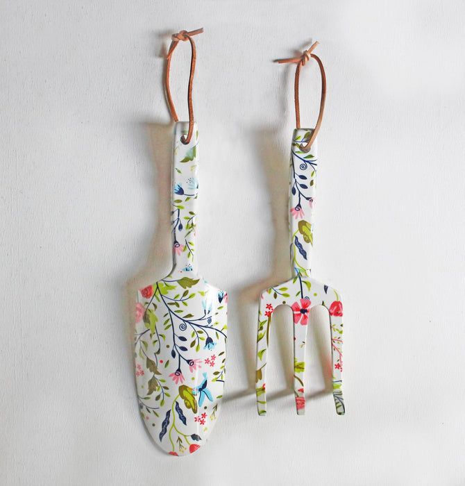 Womanswork - Garden Tool Set with Garden of Paradise Print