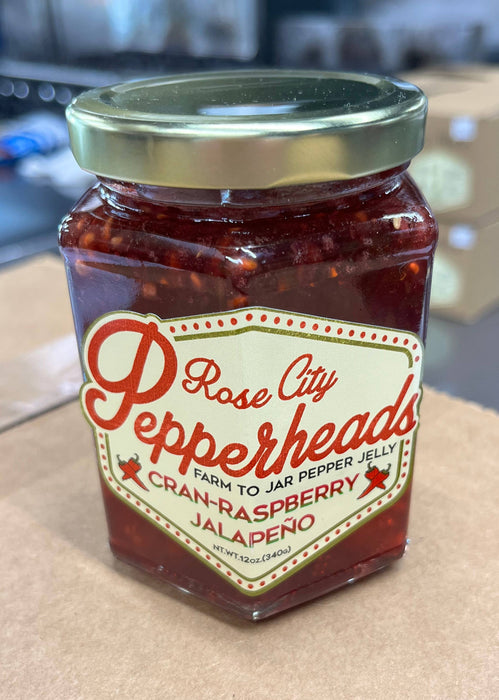 Rose City Pepperheads - Cran-Raspberry Jalapeño Pepper Jelly