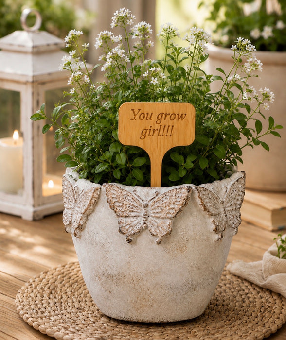 Funny and Sentimental Engraved Bamboo Plant Stakes – Gift for Plant Lovers