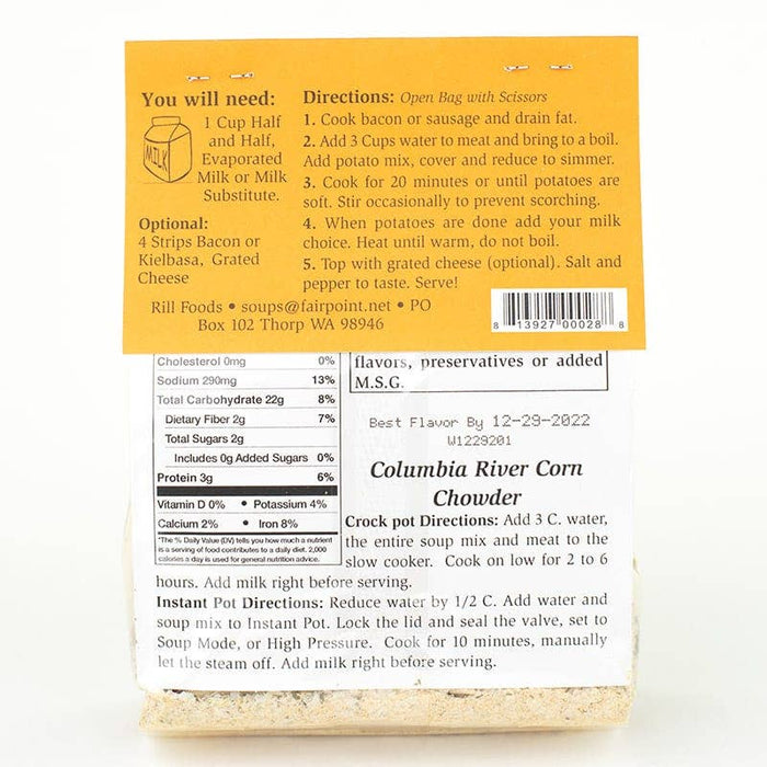 Rill Foods - Small Columbia River Corn Chowder Soup Mix