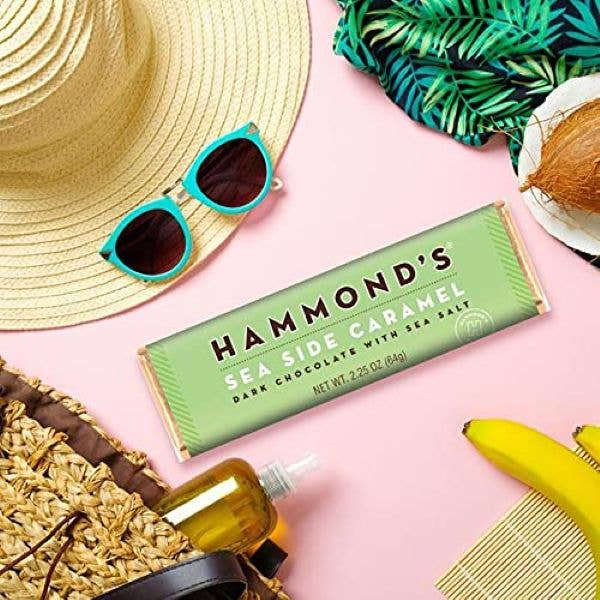 Hammond's Candies / Lolli & Pops - Candy Bar - Dark Chocolate - Natural Seaside Caramel -2.25oz