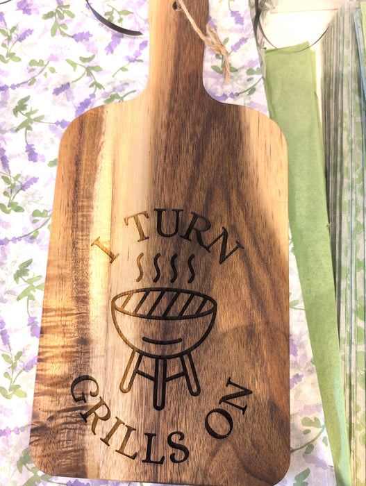 Laser Engraved Cutting Board Father's Day edition