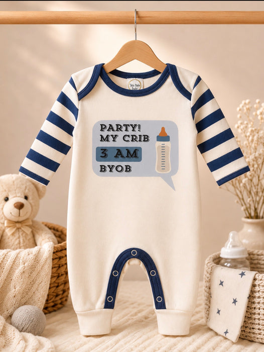 Camas Threads Kids I'll Have a Bottle Of The House White Romper