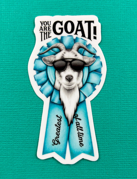 Abundance Illustration - GOAT (greatest of all time) sticker