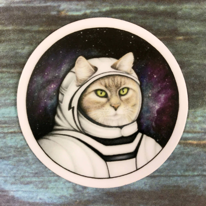 Abundance Illustration Catstronaut sticker