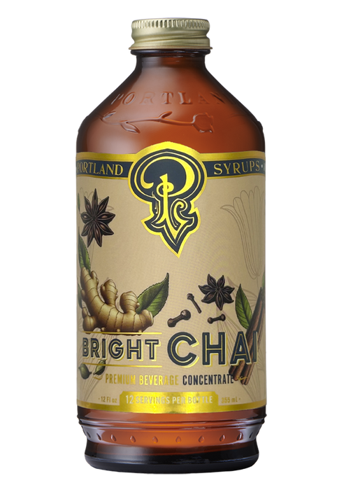 Portland Syrups - Bright Chai Syrup 12oz - cocktail / mocktail / coffee drinks