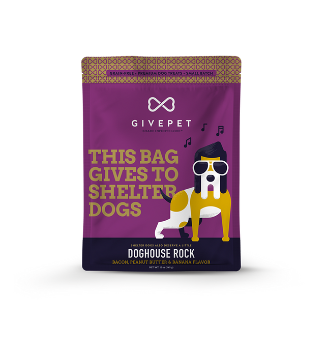 GivePet - GivePet Doghouse Rock Dog 11oz. Baked Biscuit Treats