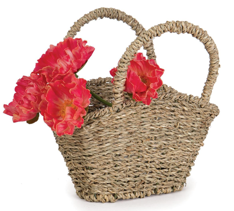 Willow Group - Oval Seagrass Mini Shopper Basket with Handles