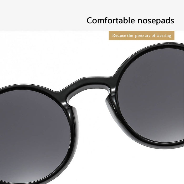 ACCITY - ROUND FRAME TINTED LENS FASHION GLASSES UNISEX_CWASG0286