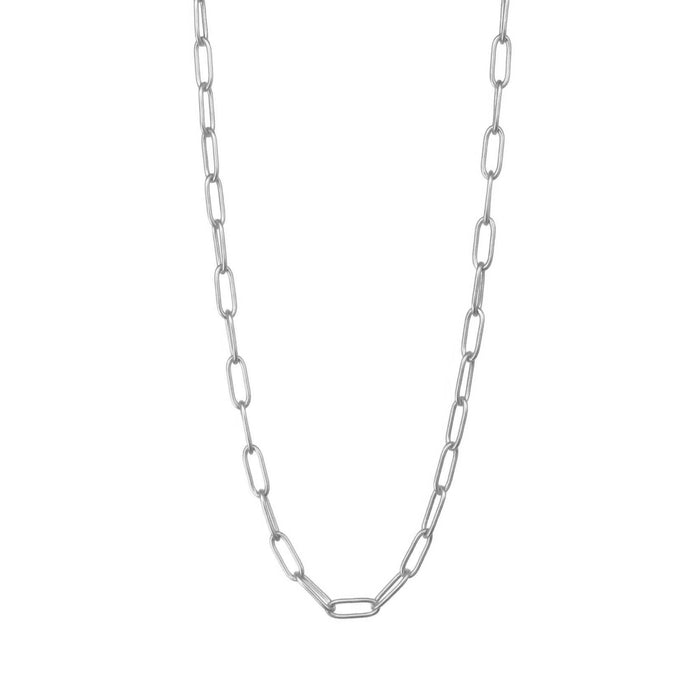 Stowaway Jewelry Small Paperclip Chain: Bright Silver
