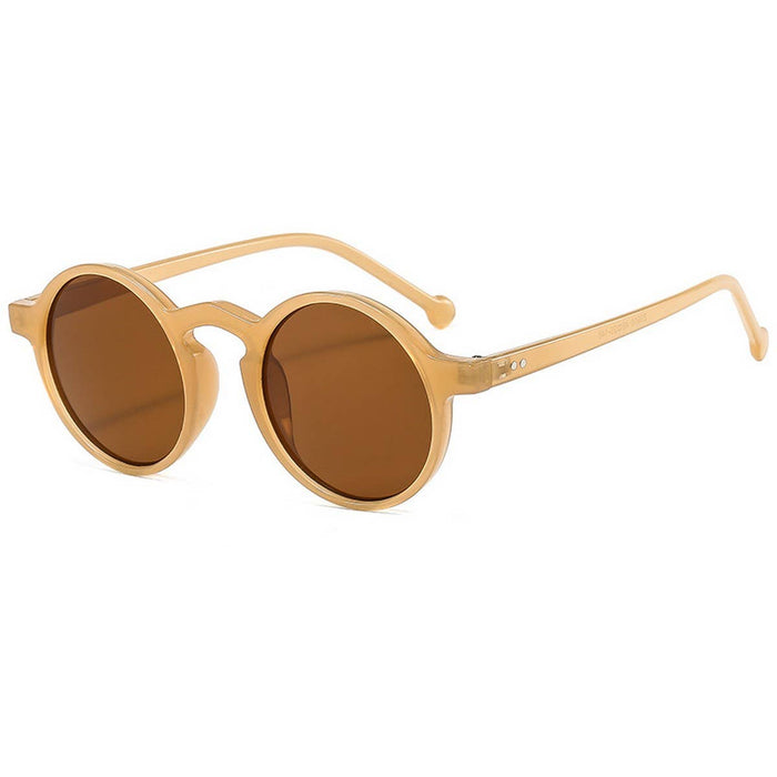 ACCITY - ROUND FRAME TINTED LENS FASHION GLASSES UNISEX_CWASG0286