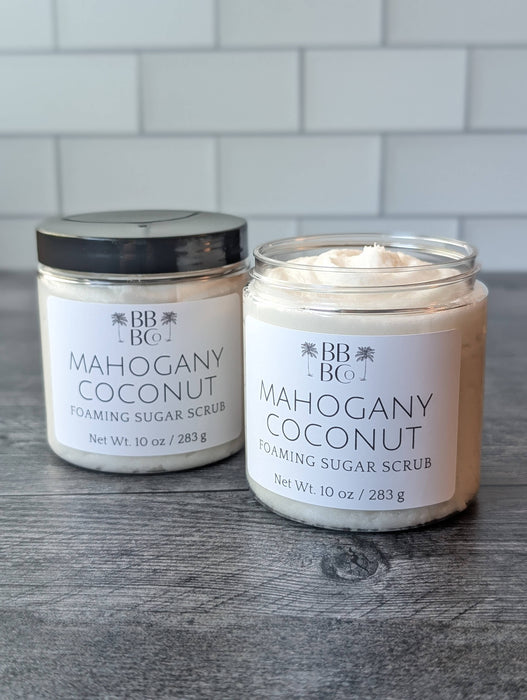 Beachy Bubbles Bath Co - Mahogany Coconut Men's Body Scrub