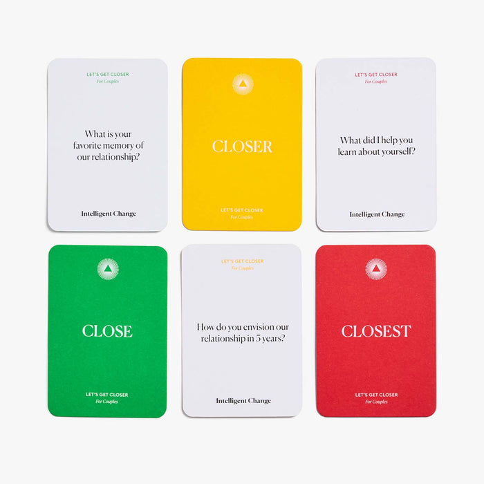Intelligent Change - Get Closer Couples Edition - Relationship Question Card Game