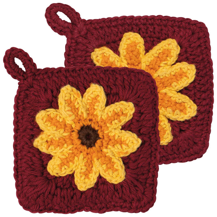 Now Designs by Danica - Sunflower Splendor Crochet Sponges Set of 2