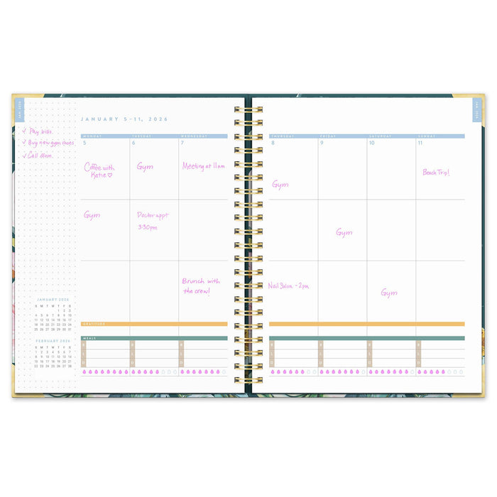 Studio Oh! - 2026 Bella Flora Extra-Large Spiral Planner