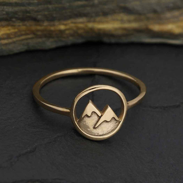 Nina Designs Snow Capped Mountain Ring Bronze