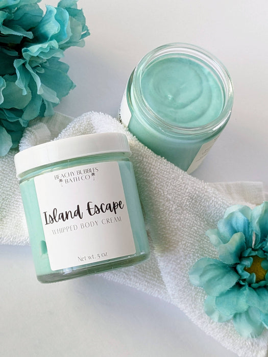 Beachy Bubbles Bath Co Island Escape Whipped Body Cream