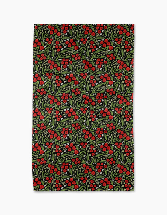 Geometry - Flowing Poppies Tea Towel