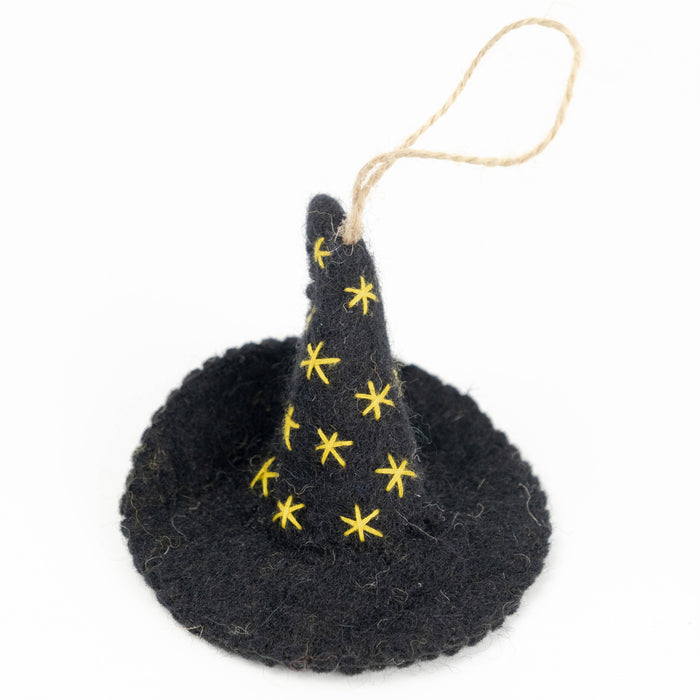 The Winding Road - Ornament - Felt Witch Hats - Halloween Decor! NEW!