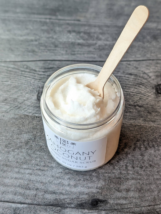 Beachy Bubbles Bath Co - Mahogany Coconut Men's Body Scrub