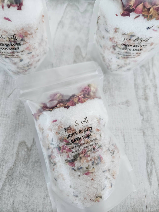 Lux&Lou INNER BEAUTY Bath Soak - Bath Salt - with Rose Quartz