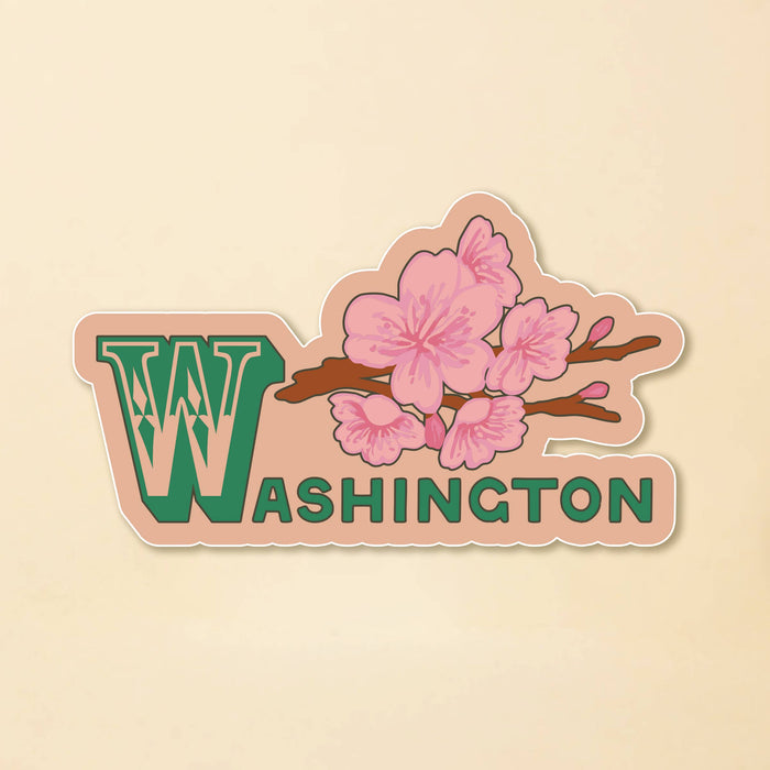 Tender Loving Empire - WA Retro Cherry Blossom Sticker