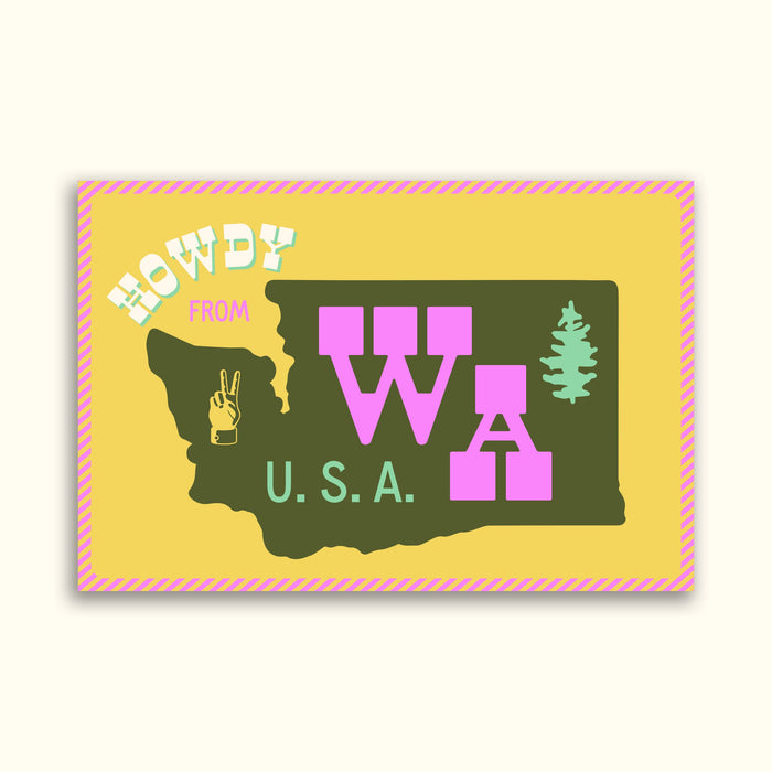 Tender Loving Empire - Howdy from WA State Postcard