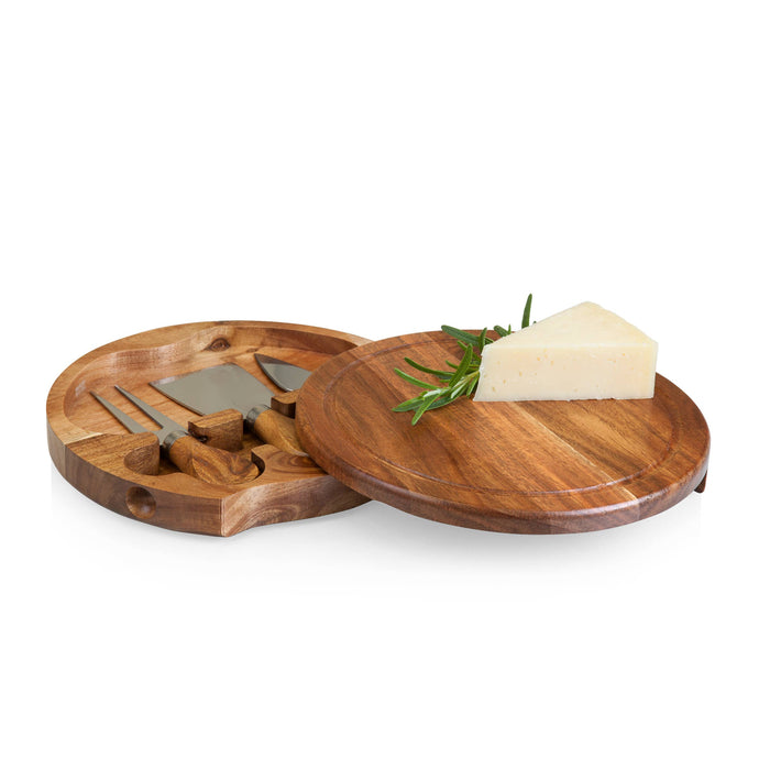 Picnic Time Family of Brands - Acacia Brie Cheese Cutting Board & Tools