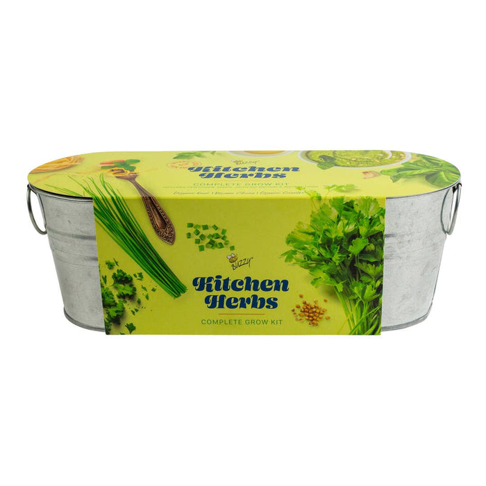 Buzzy, Inc. - Galvanized Windowsill - Kitchen Herb