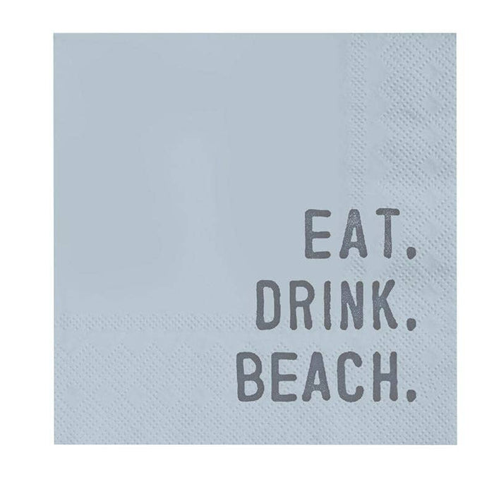 Santa Barbara Design Studio by Creative Brands Cocktail Napkin - Eat. Drink. Beach.