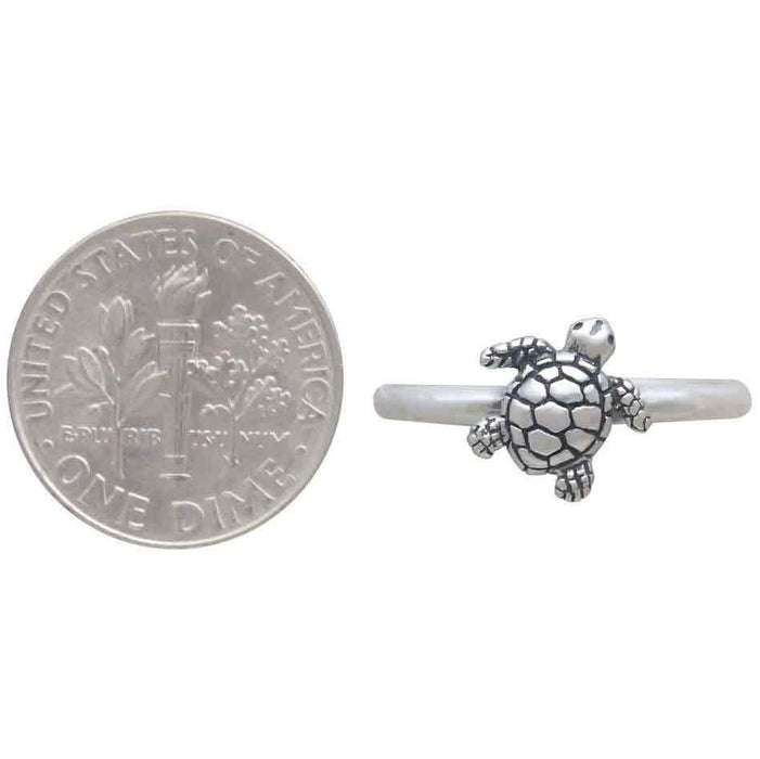 Nina Designs Sterling Silver Baby Sea Turtle Ring