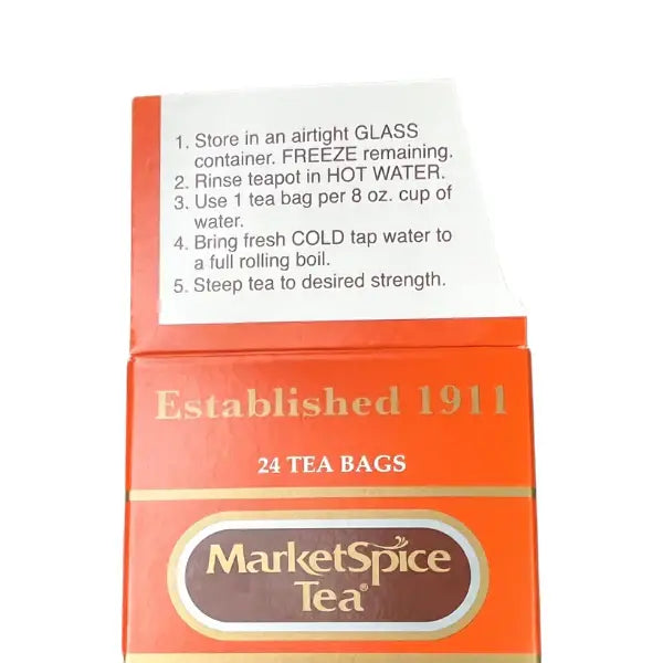 MARKETSPICE - Marketspice Cinn-Orange Signature *Black* 24ct Teabag Box
