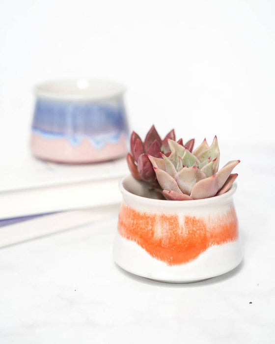 Springer Décor - Small Glazed Pot, varied colors