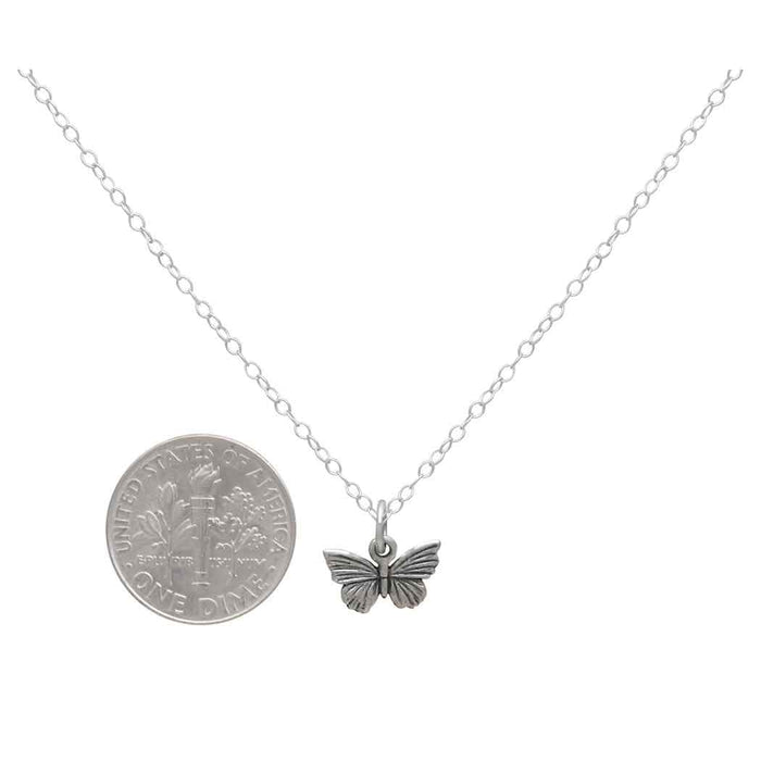 Nina Designs - Sterling Silver Small Butterfly Necklace