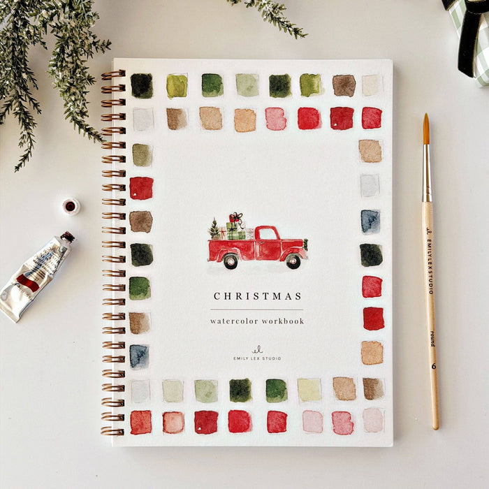 emily lex studio - Classic christmas watercolor workbook