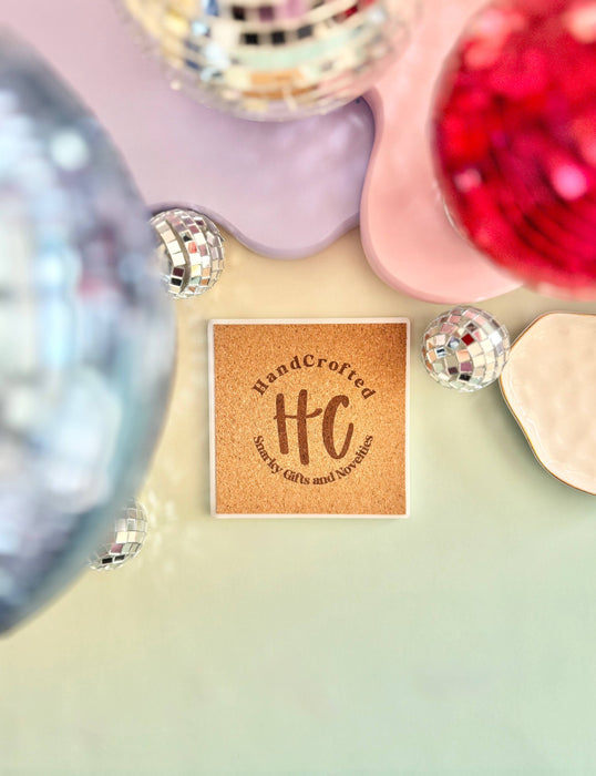 HandCrofted - I'm Cute But I'll Fight You Ceramic Coaster