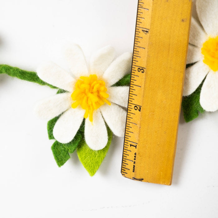 The Winding Road Felt Daisy Garland