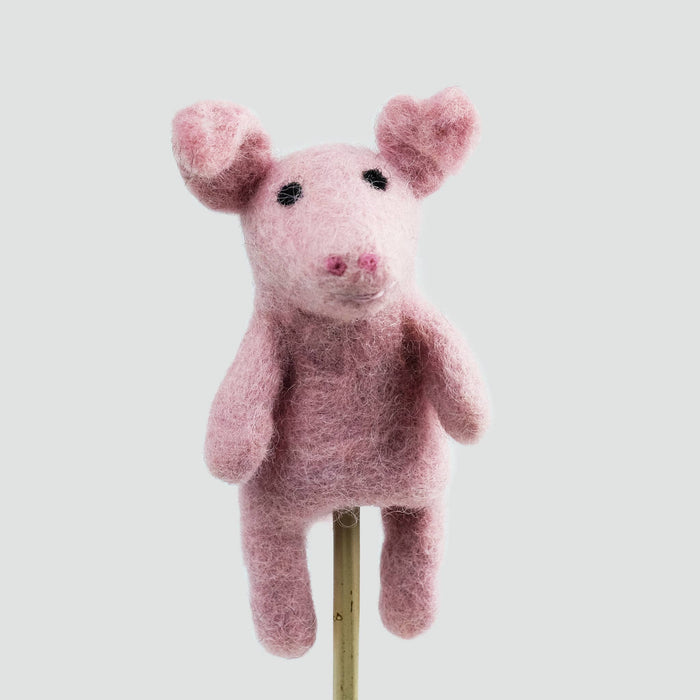 The Winding Road Felt Finger Puppets-assorted Barnyard Buddies