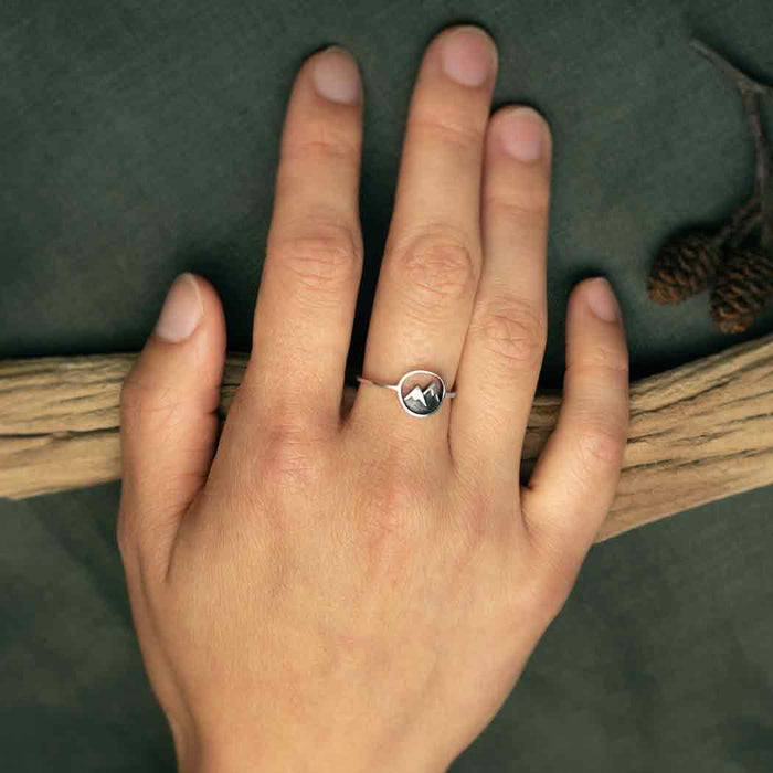 Nina Designs Snow Capped Mountain Ring Bronze