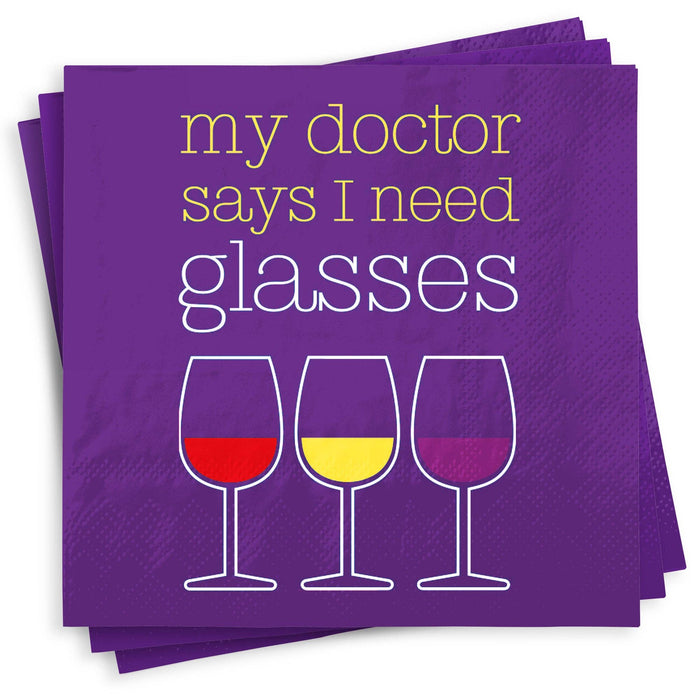 Chris’s Stuff Inc. - Funny Cocktail Napkins - My Doctor Says