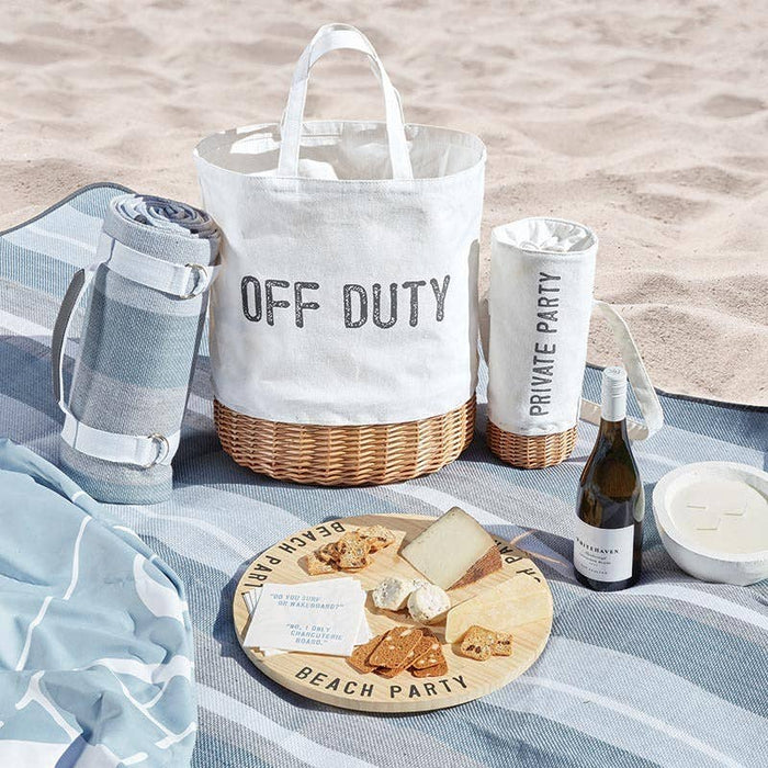 Santa Barbara Design Studio by Creative Brands Picnic Blanket - Grey + White + Blue